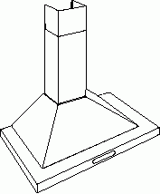 Atag WG3..K Piramide schouwkap, voor combinatie met externe motor onderdelen en accessoires