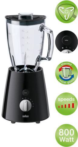 Braun 4186-JB3060BK 0X22311031 TributeCollection Jug blender JB 3060 Black onderdelen en accessoires