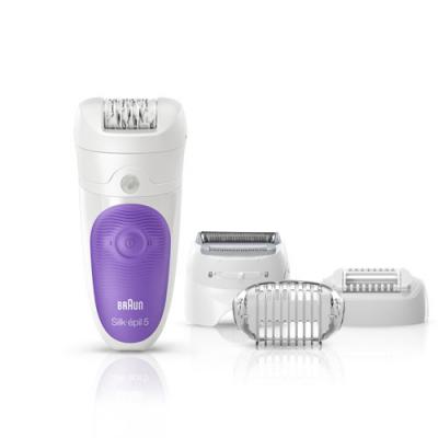 Braun 5-541, Silk Epil 5, Legs, white/violet 5390 Silk-épil 5, Legs&Body, Wet & Dry epilator onderdelen en accessoires