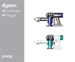 Dyson HH08/v6 mattress/v6 trigger 209433-01 HH08 Mattress Euro (Moulded White/Sprayed Nickel & Teal/Teal) Stofzuigertoestel Borstel