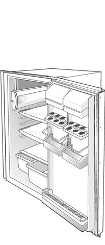 Gorenje HTV1426/01 RBI4143W 137204 Koelkast Deur vriesvak