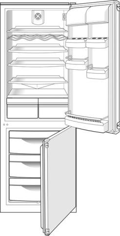 Gorenje HZDI2626/02 RKI4265W 184634 Vriezer Deurrek