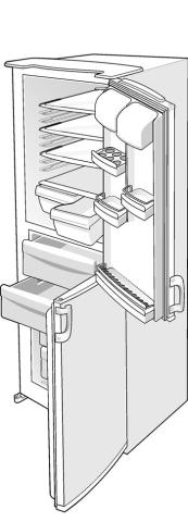 Gorenje HZDS2526/02 RK4256W 151890 Vrieskast Deurrek