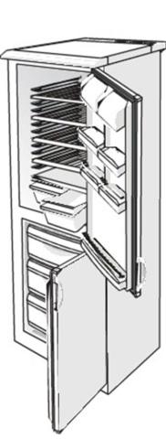 Gorenje HZDS2626/01 KE257BAB 645893 Diepvriezer Deurrek