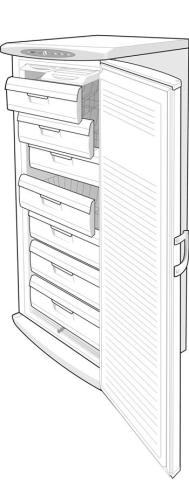 Gorenje ZOS3166/00 F6313W 165732 Diepvriezer Vriesdeur